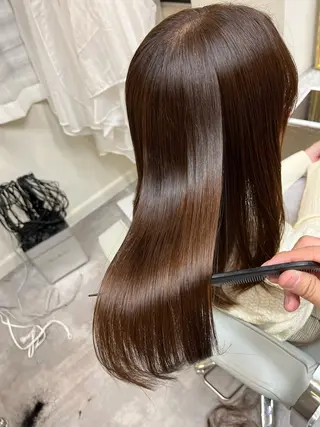 セミロング カラー 中野  淳のヘアスタイル