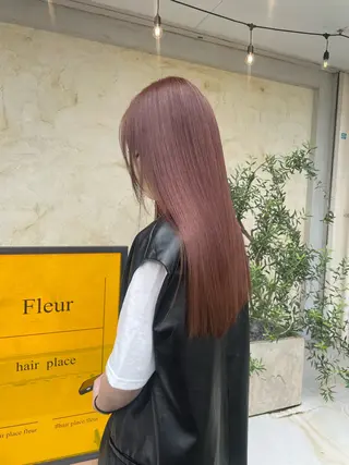 ロング カラー 和泉市フルール 古賀　薫のヘアスタイル