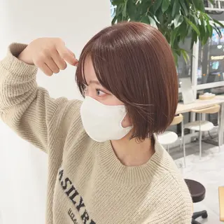 ショート カラー ばんちなつ / ボブ/透明感カラーのヘアスタイル