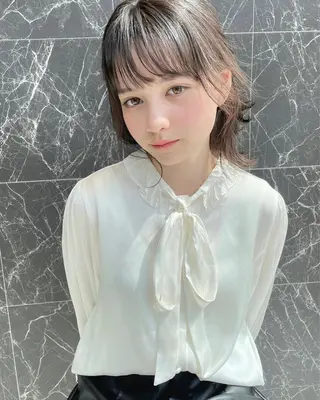 ミディアム チダアキフミ Ash大森のヘアスタイル
