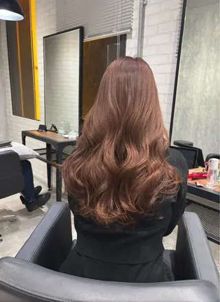 ロング カラー ヘアアレンジ kei/透明感カラー /ベージュ/インナーのヘアスタイル