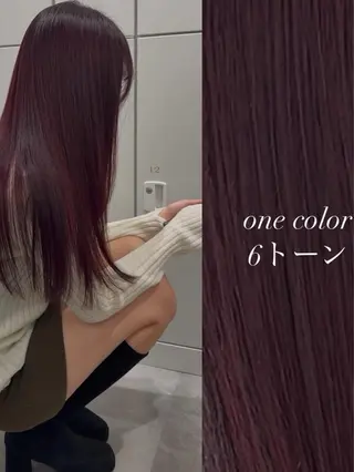 ロング カラー 🍒暖色🍒ブリーチ なしカラー/たくみ。のヘアスタイル