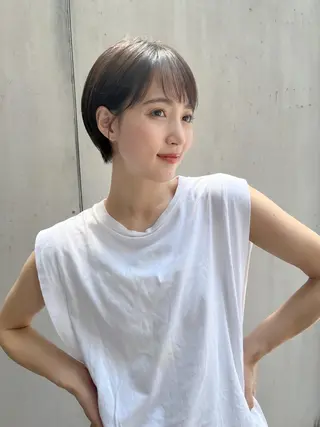 ショート カラー 透明感カラー│ レイヤーヘア中居美樹のヘアスタイル