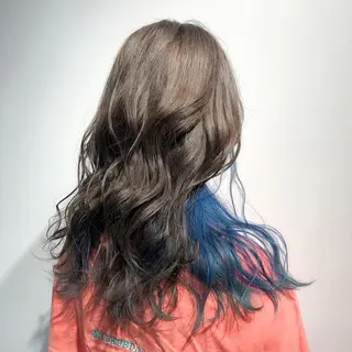 ミディアム カラー レイヤーカット 川田くるみのヘアスタイル