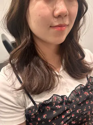 ミディアム 🤎オリーブカラー× パーマ特化💫森口のヘアスタイル