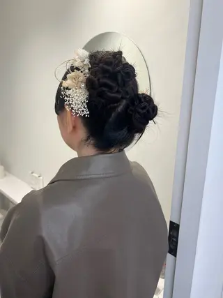 ヘアアレンジ アレンジ/ブラウン カラー HARU🕯のヘアスタイル