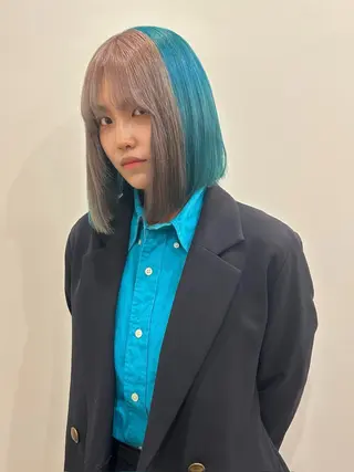 ミディアム hair&eye🎀 /momoKaのヘアスタイル