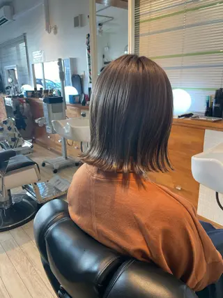 ミディアム カラー 通い続けられるサロン ママ美容師　明日香のヘアスタイル