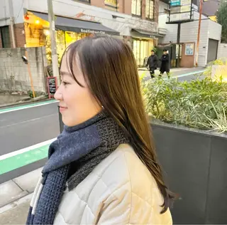 ロング カラー パーマ 高井瑠華🌼 ストカールカット特化のヘアスタイル