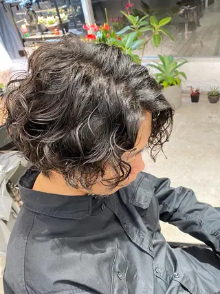 パーマ メンズ 野原 ひかるのヘアスタイル