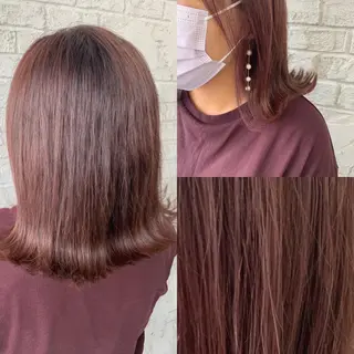 ミディアム カラー エクステ＆艶カラー 🎀YURINA🎀のヘアスタイル