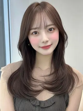 ロング 🎀透明感カラー/ yuka🎀のヘアスタイル