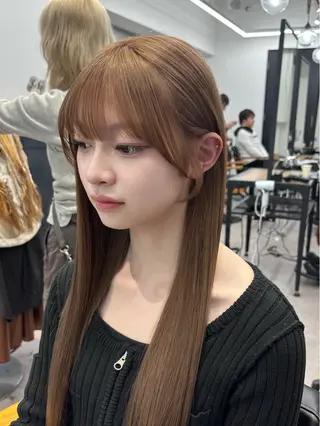 ロング カラー ダブルカラー 🌙ｃｈｉｎａｒｉのヘアスタイル