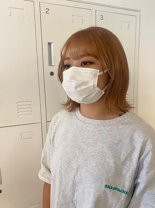 ミディアム レディースモデル カット/中川翔太のヘアスタイル