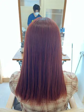セミロング カラー ヘアアレンジ 🌈髪質改善・美髪矯 正・平野瀬乃🌈のヘアスタイル