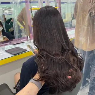 セミロング カラー ヘアアレンジ mai🍑暖色カラー /レイヤー💖のヘアスタイル
