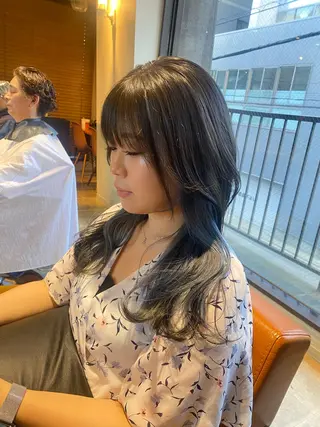 カラー 🐻結んで可愛い hair EMI🐻のヘアスタイル