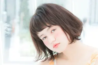 ショート ミディアム カラー パーマ 内藤 達也のヘアスタイル