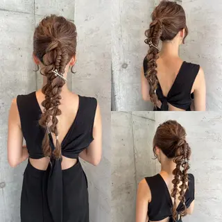 ロング ヘアアレンジ 美髪× ヘアセット✨Araiのヘアスタイル