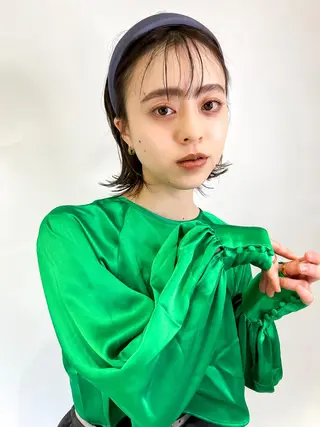 ミディアム 栗本 博史のヘアスタイル