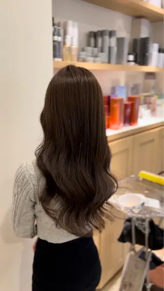 ロング カラー 韓国風・ブリーチなし ・あり後藤 一斗店長のヘアスタイル
