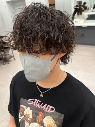 パーマ メンズ 🍐シャドウパーマ メンズ特化/守岡🍐のヘアスタイル
