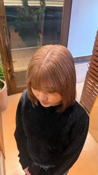 ショート mashu/ブリーチ /ストレート/らなのヘアスタイル