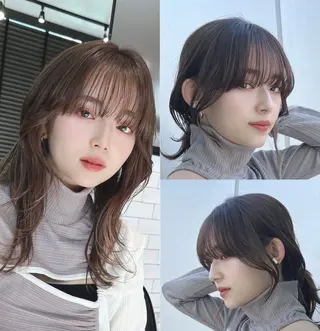 セミロング カラー 🌫️大人韓国ヘア 🌫️naoyaのヘアスタイル