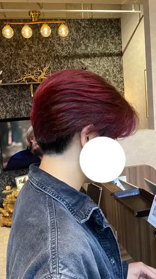 ショート カラー メンズ 飯田 雷晟のヘアスタイル