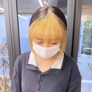 ショート カラー 渋谷ケアブリーチ Suuのヘアスタイル