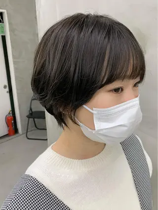 ショート 🌿似合わせ透明感 カラー松本朋幸🌿のヘアスタイル