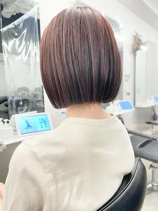 ショート カラー ボブ/ミニボブ/ 立河今日子のヘアスタイル
