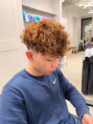 パーマ メンズ メンズ/シャドウ/ 波巻き/kyogoのヘアスタイル