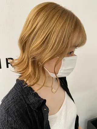 ミディアム ハッシュカット /レイヤー/大阪中津のヘアスタイル