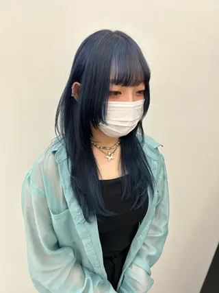 ロング カラー レイヤー ハイトーン 暖色⭐︎KANAKOのヘアスタイル