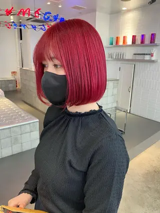 ショート カラー 🥣ミコト/レイヤー 韓国ハイトーン🥣のヘアスタイル