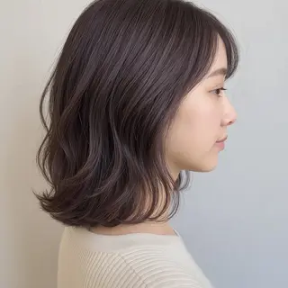 ミディアム カラー ヘアアレンジ 山本 優音のヘアスタイル