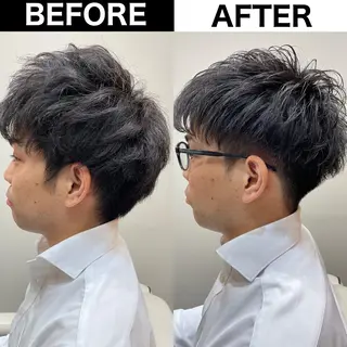 パーマ メンズ Soleria 田中慎一のヘアスタイル