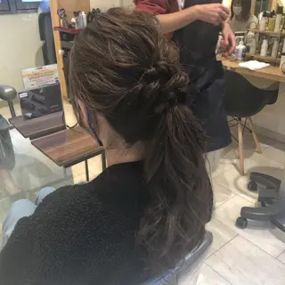 ロング ヘアアレンジ 美髪矯正/髪質改善/ 艶髪🤍伊藤梨紗のヘアスタイル