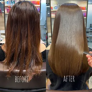 セミロング カラー 当日予約OK⭕️ 佐藤太一のヘアスタイル