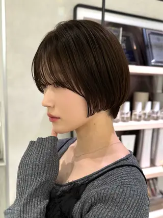 ショート 大阪梅田 稲葉利也斗のヘアスタイル