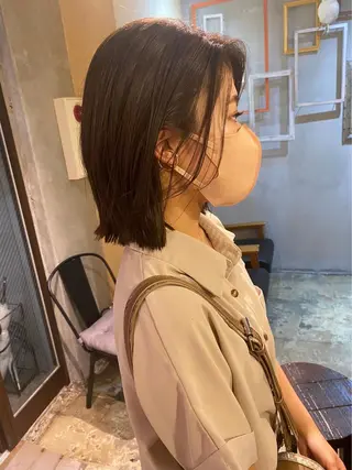 ミディアム 中村 彩乃のヘアスタイル