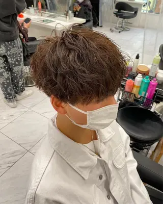 ショート カラー パーマ ヘアアレンジ メンズ 🔷横浜/メンズ TAKUMI🔷のヘアスタイル