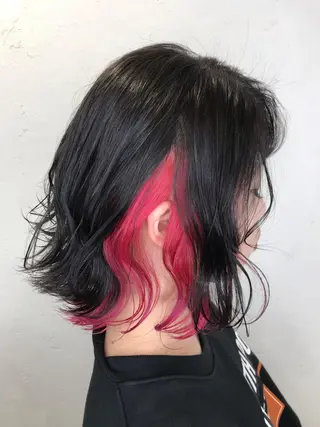 ミディアム カラー 似合わせ/ブリーチ カラー.岡田友仁のヘアスタイル