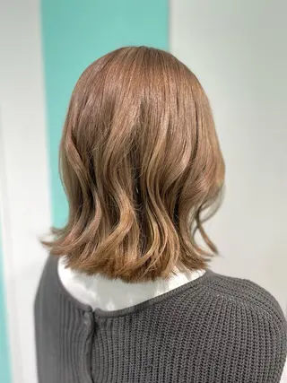 ミディアム 原 千景のヘアスタイル