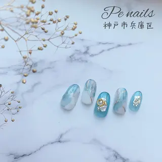 ネイル 神戸駅ネイルサロン PE NAILSのネイルデザイン