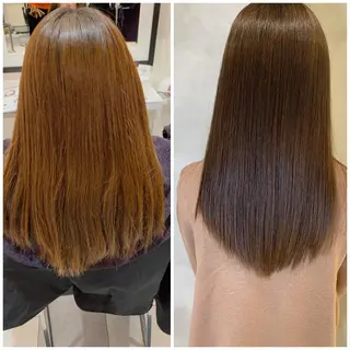 セミロング カット講師 久保匠のヘアスタイル