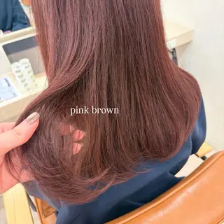 ミディアム カラー 🎀Wカラー/ピンク /ベージュ🎀ゆらのヘアスタイル