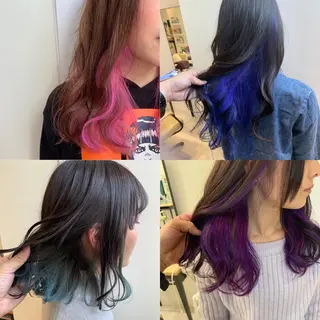 ミディアム カラー インナーエクステ渋谷 🦋KAJIのヘアスタイル