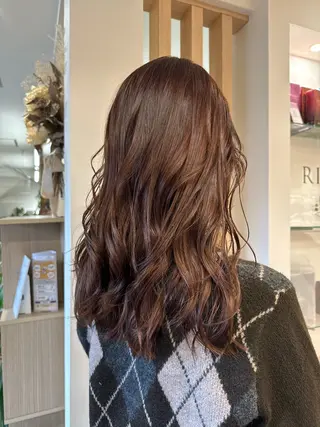 セミロング カラー 🎀Natsumi /暖色カラー🎀のヘアスタイル